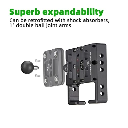 Phone Mount - Aluminum Alloy 1'' Ball Universal 2.3" to 3.4"