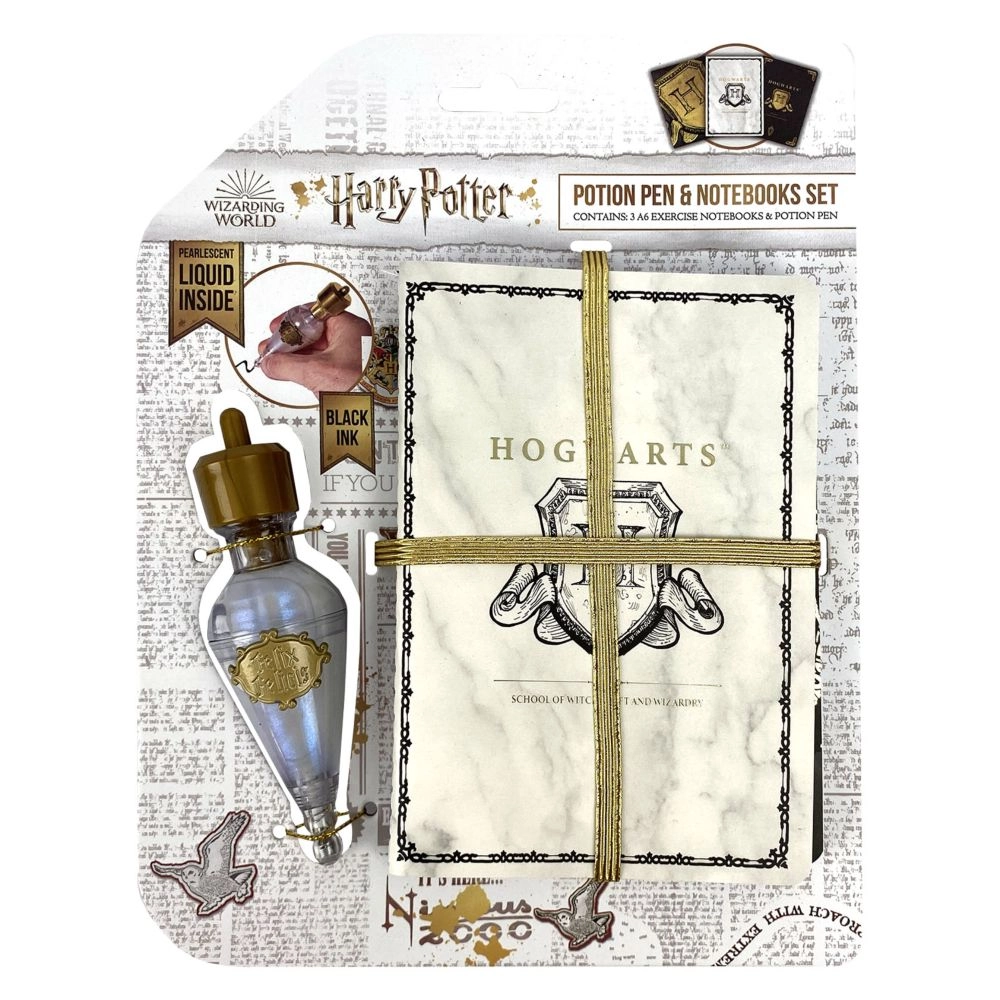 BLUE SKY STUDIOS Harry Potter Notebook - A6 Ruled + Potion Pen