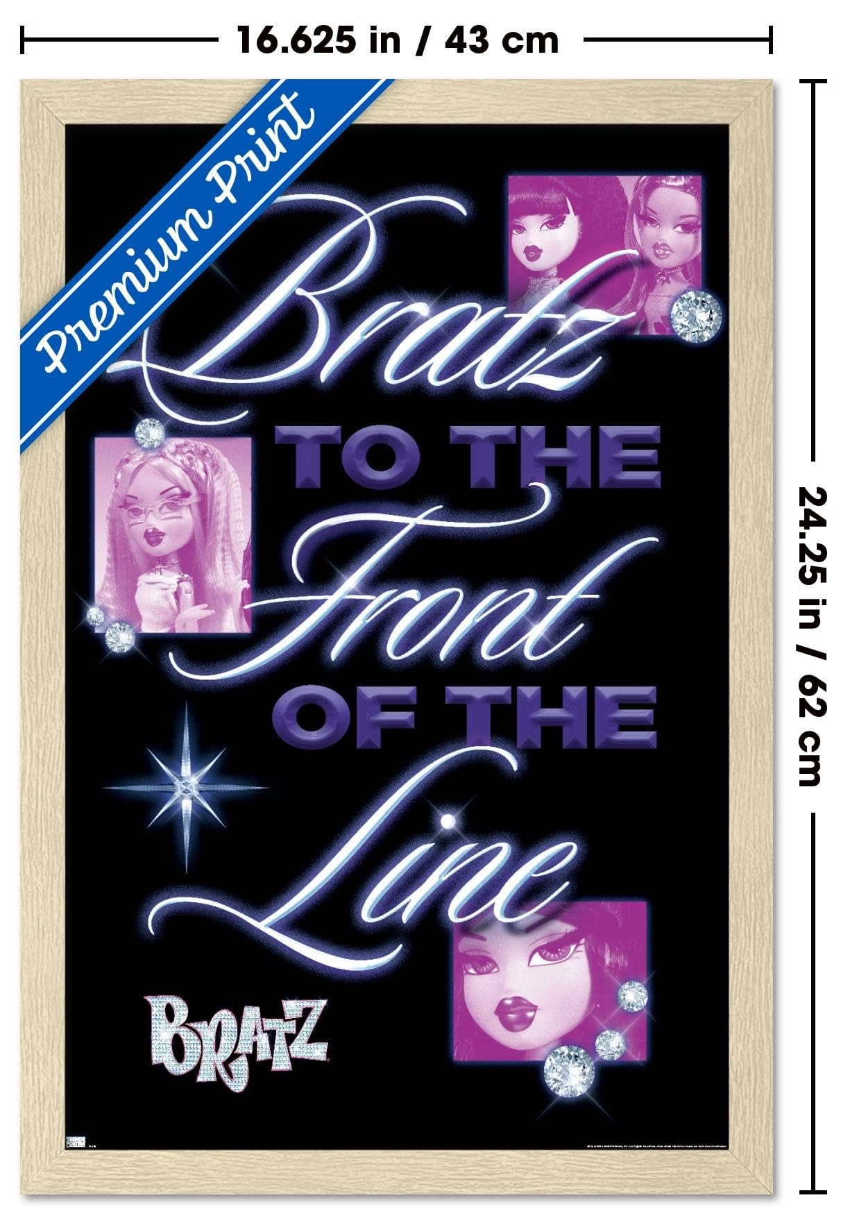 Bratz: Girls Nite Out - Front Of The Line Wall Poster - Paper 22.4\"L x 14.7\"W