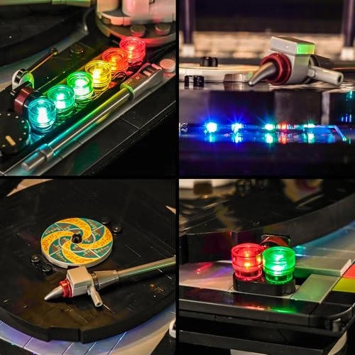 LED Light Set Compatible with Lego 40699 Retro Record Player - USB cable & battery case Copper