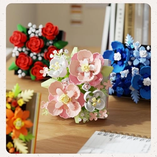 Flower Building Blocks Jewelry Box - 494pcs