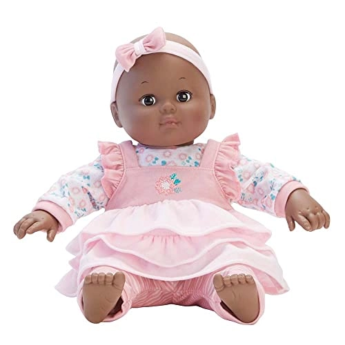 Baby Cuddles - 14-inch Dark Skin Brown Eyes Ages 18 months+