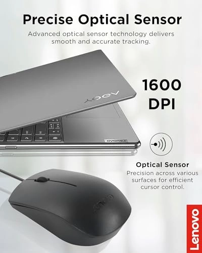 Full-Size Optical Ambidextrous Mouse - Wired