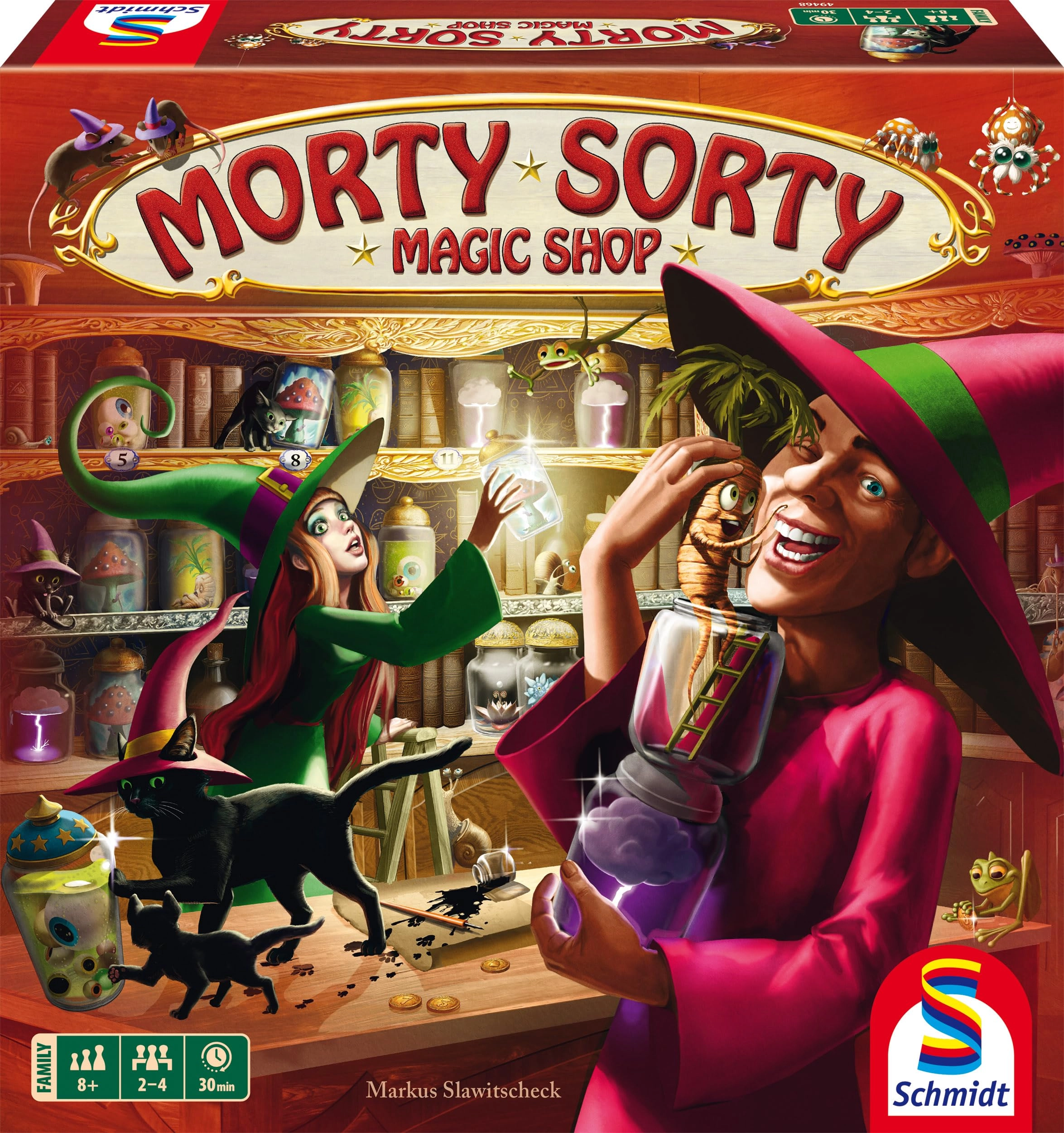 Schmidt Spiele Morty Sorty: Magic Shop - Family Game Strategy Game