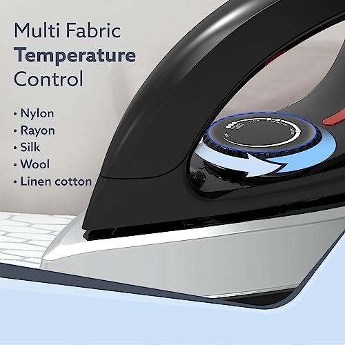 Regal Heavy Weight Electric Dry Iron - 1000W Black