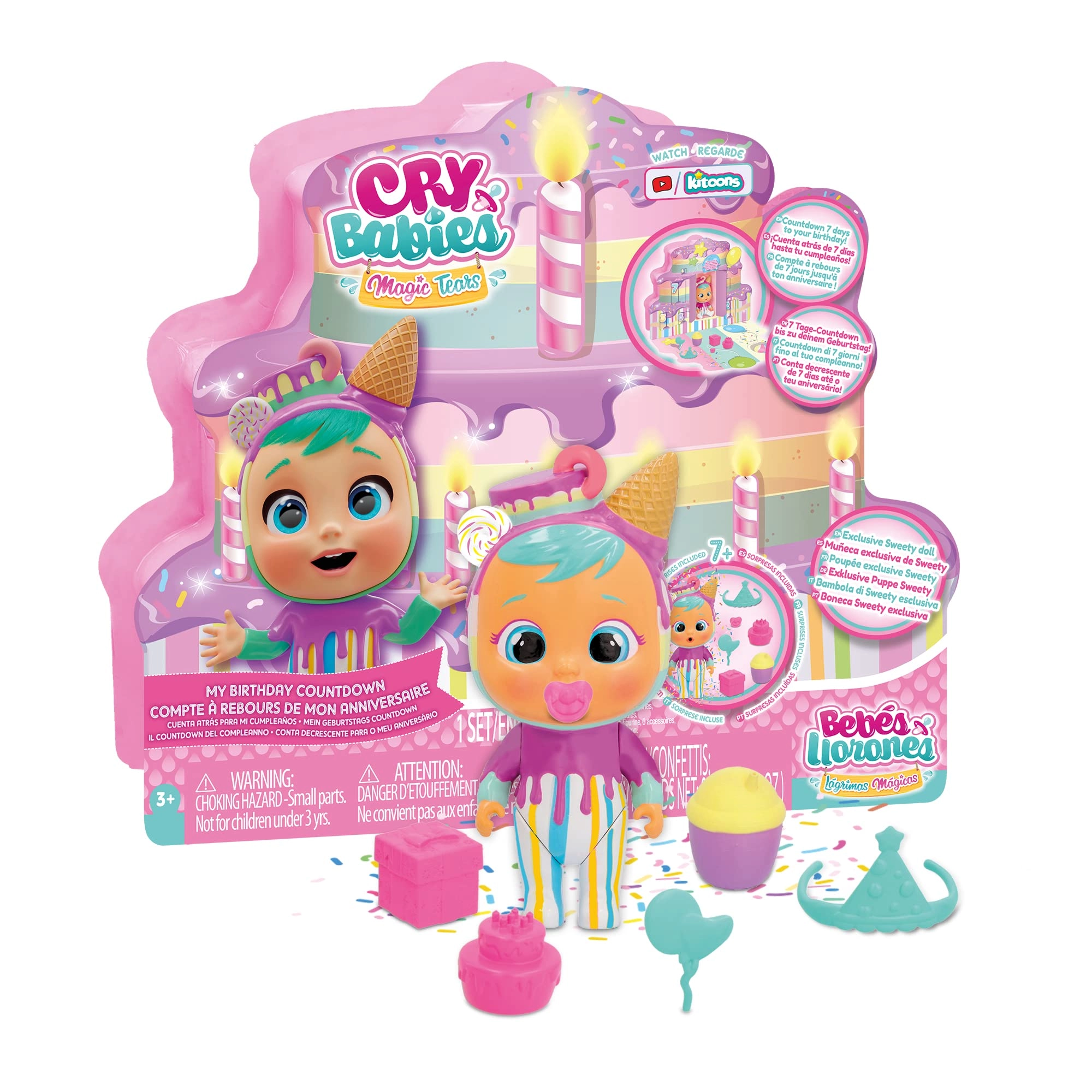 IMC Toys Sweety Birthday Countdown - 13 cm Plastic 6 Accessories Ages 3+