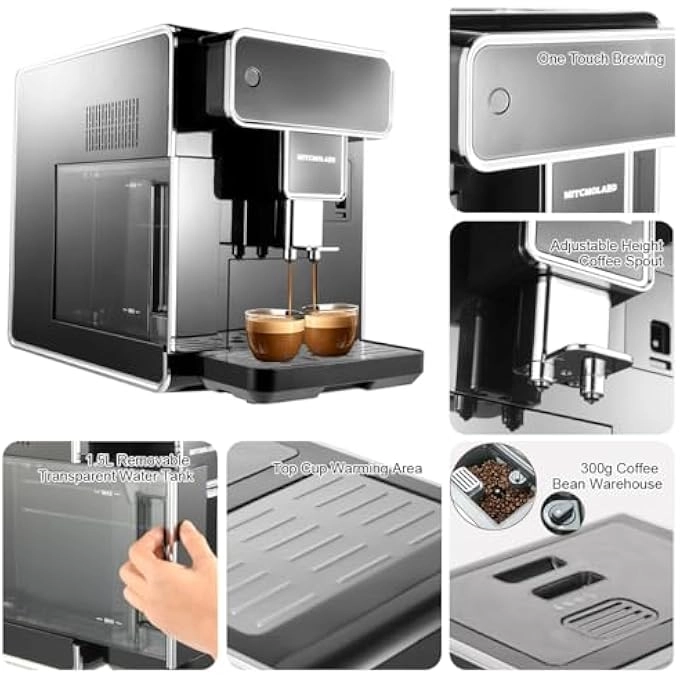 CM1001 - Bean to Cup Grinder Milk Frother