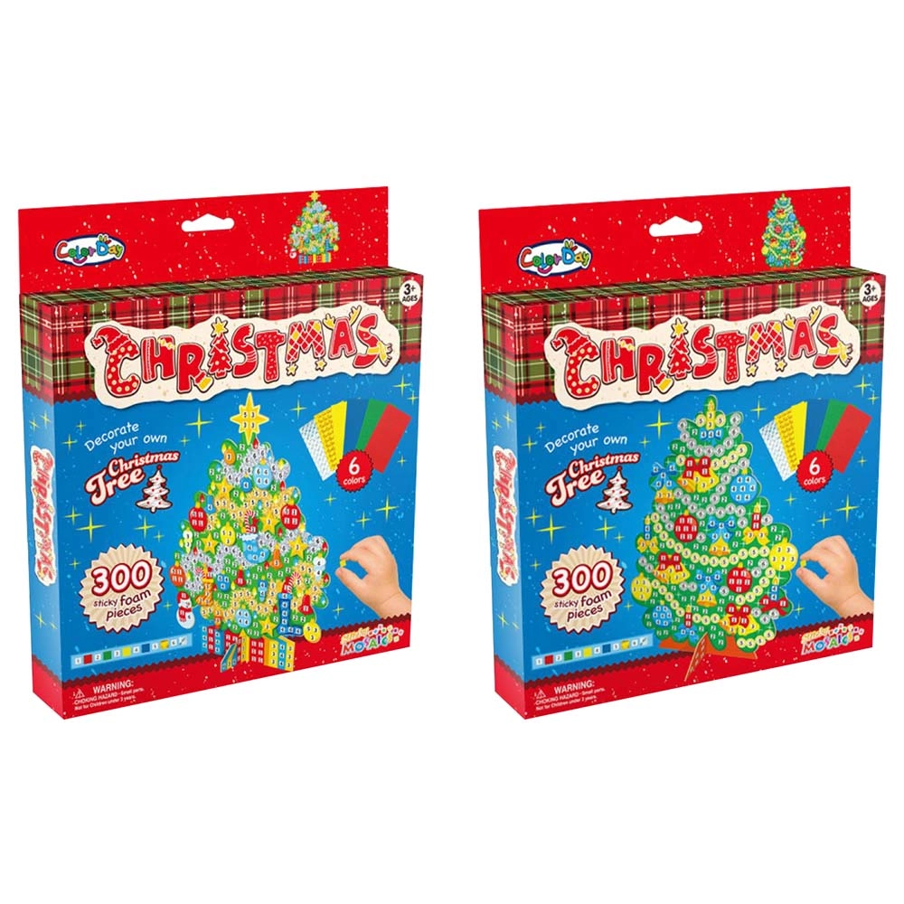 BrainGiggles DIY Mosaic Christmas Tree Sticker - Christmas Tree 300 pieces