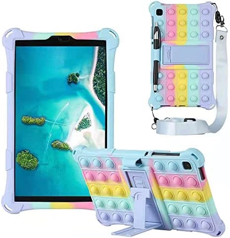 ALHBEJT Kickstand Case with Lanyard and Pen for Galaxy Tab A7 10.4-inch (2021)