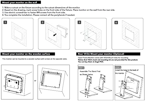 Open Frame Touch Screen Monitor - 1280 x 1024 Pixels 17 Inches