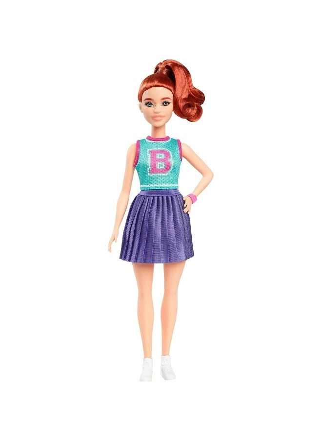 Barbie Fashionistas - Fiery red hair Sport Skirt Ages 3+