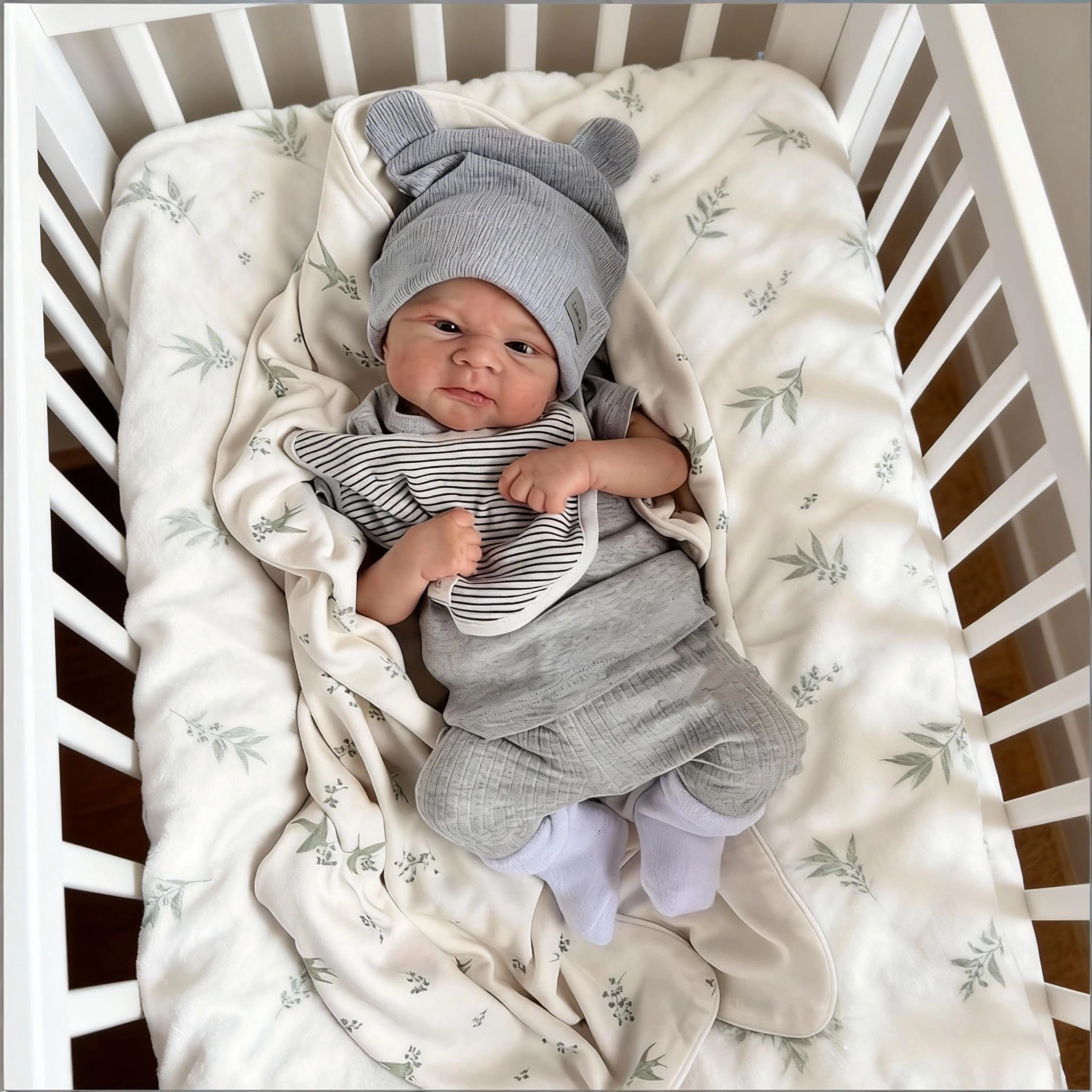 Elijah Reborn Baby Doll - 17 inch Silicone Blue Eyes Ages 3+