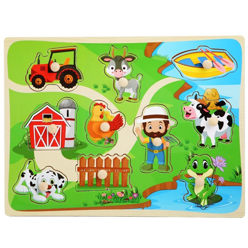 Factory Price Scarlett Wooden Pegged Puzzle - 2 years+