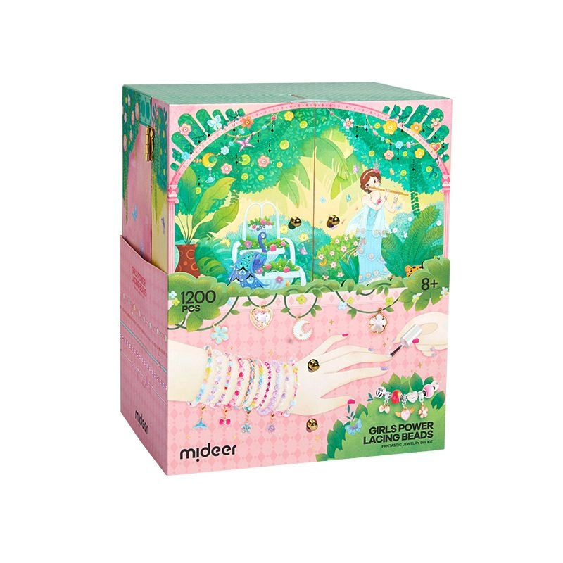 MIDEER Jewelry Craft Kit - Over 1200 Pieces Multi Colour 8+
