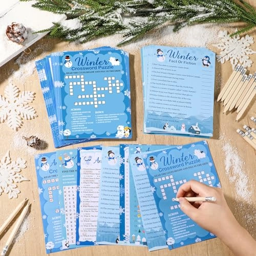 Winter Party Games Cards - 231Pcs over 3 years old