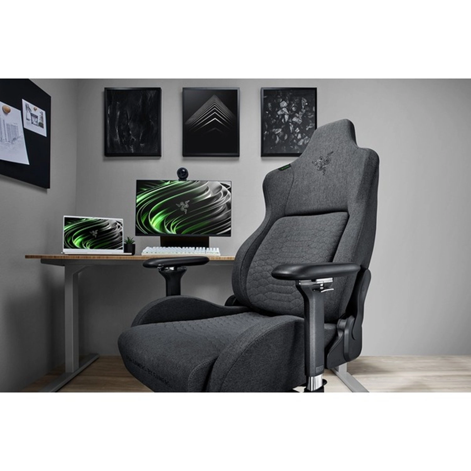 Iskur - XL Gaming Chair Dark Grey Fabric