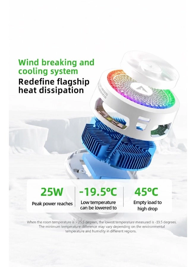 B3 Phone & iPad Cooler - 25W Magnetic Cooling Fan App Control