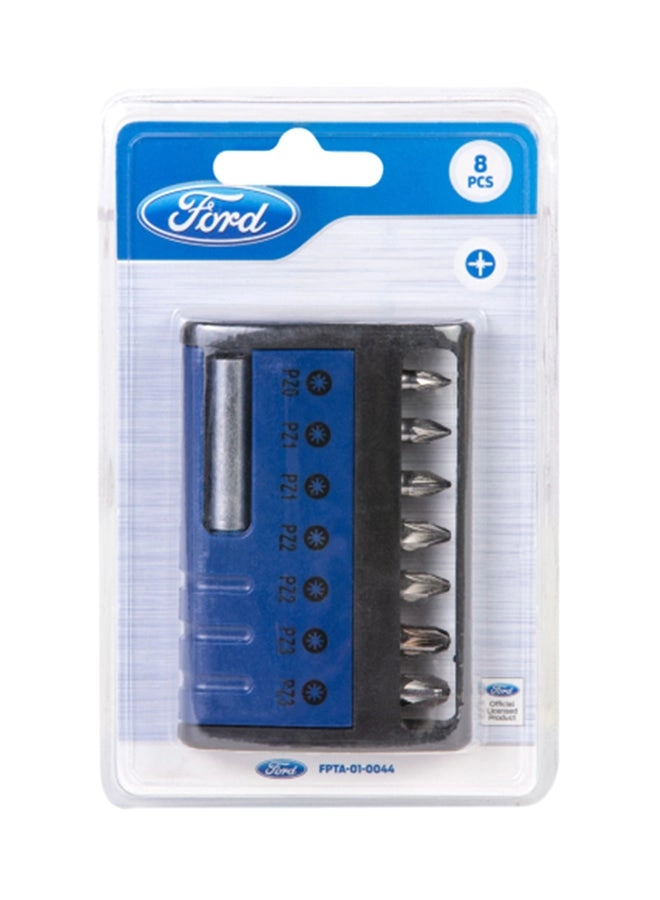 Ford Screw Driving Bits - 8-Piece Blue/Black