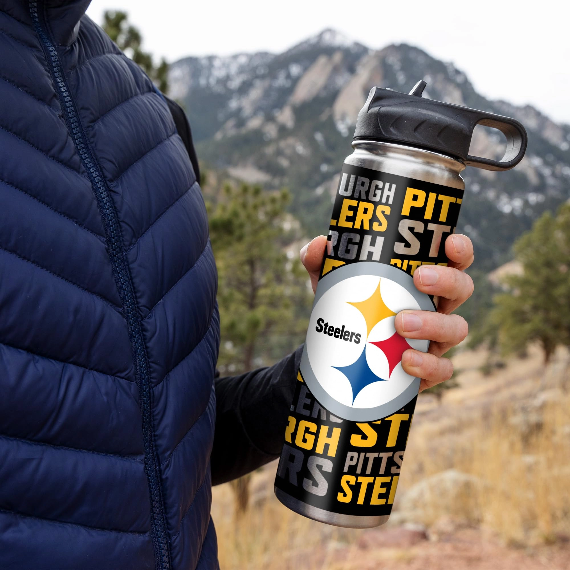 Stainless Steel NFL Football Tumbler - 650ml