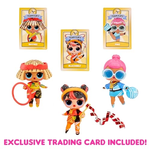 All Star Sports Gymnastics Doll - 8 Surprises Exclusive Trading Card