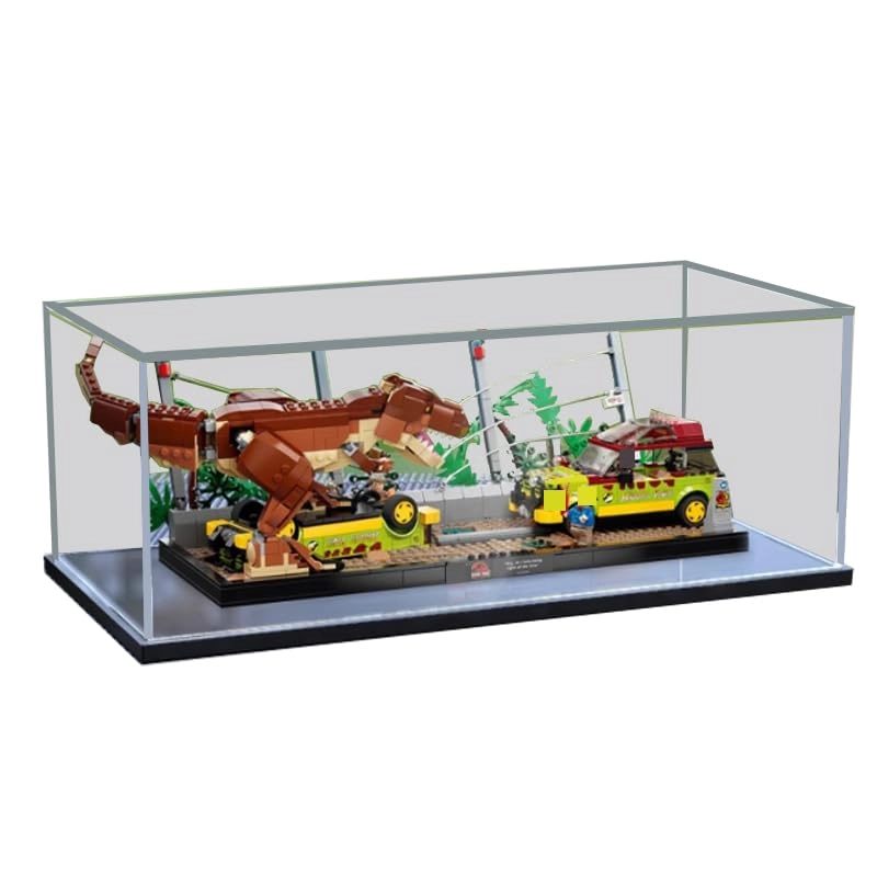 HCAEIOFJ Display Case for LEGO 76956 Jurassic Park T.rex Breakout - 3mm thickness