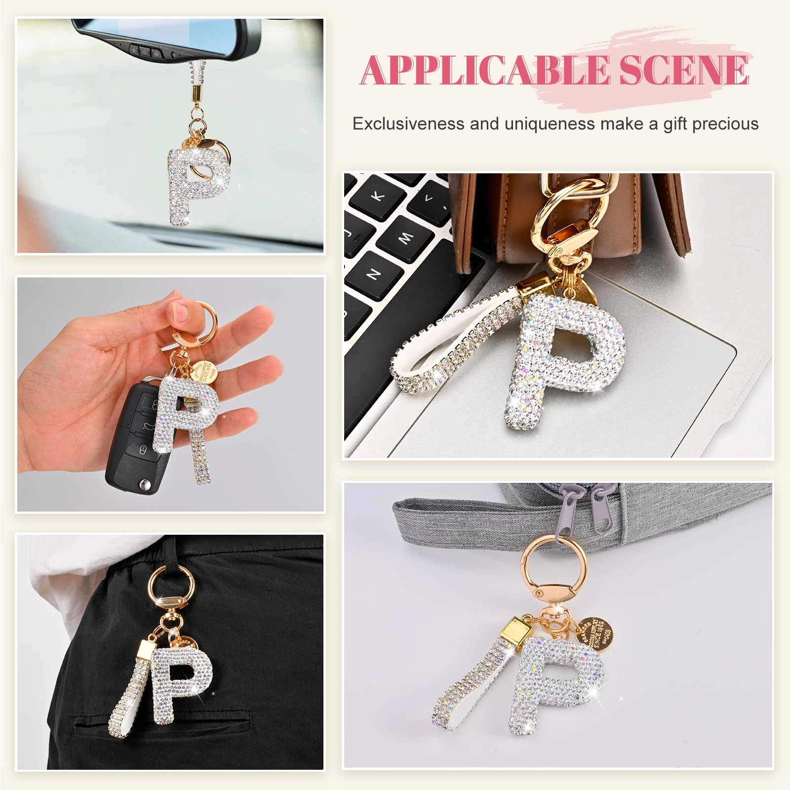 Initial Letter Keychain