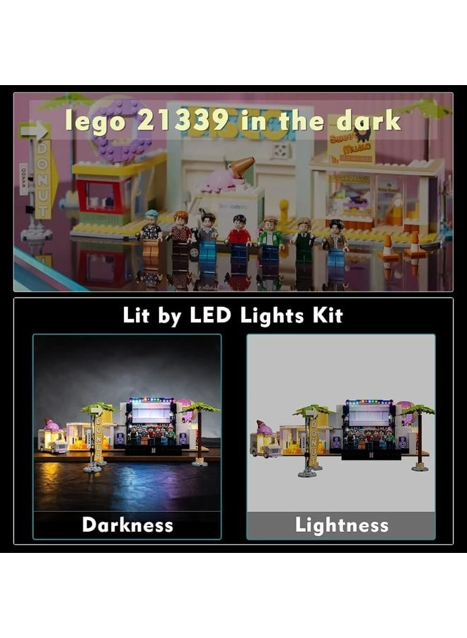 LED Light Kit for Lego BTS Dynamite 21339 - DIY Compatible Only Light Set