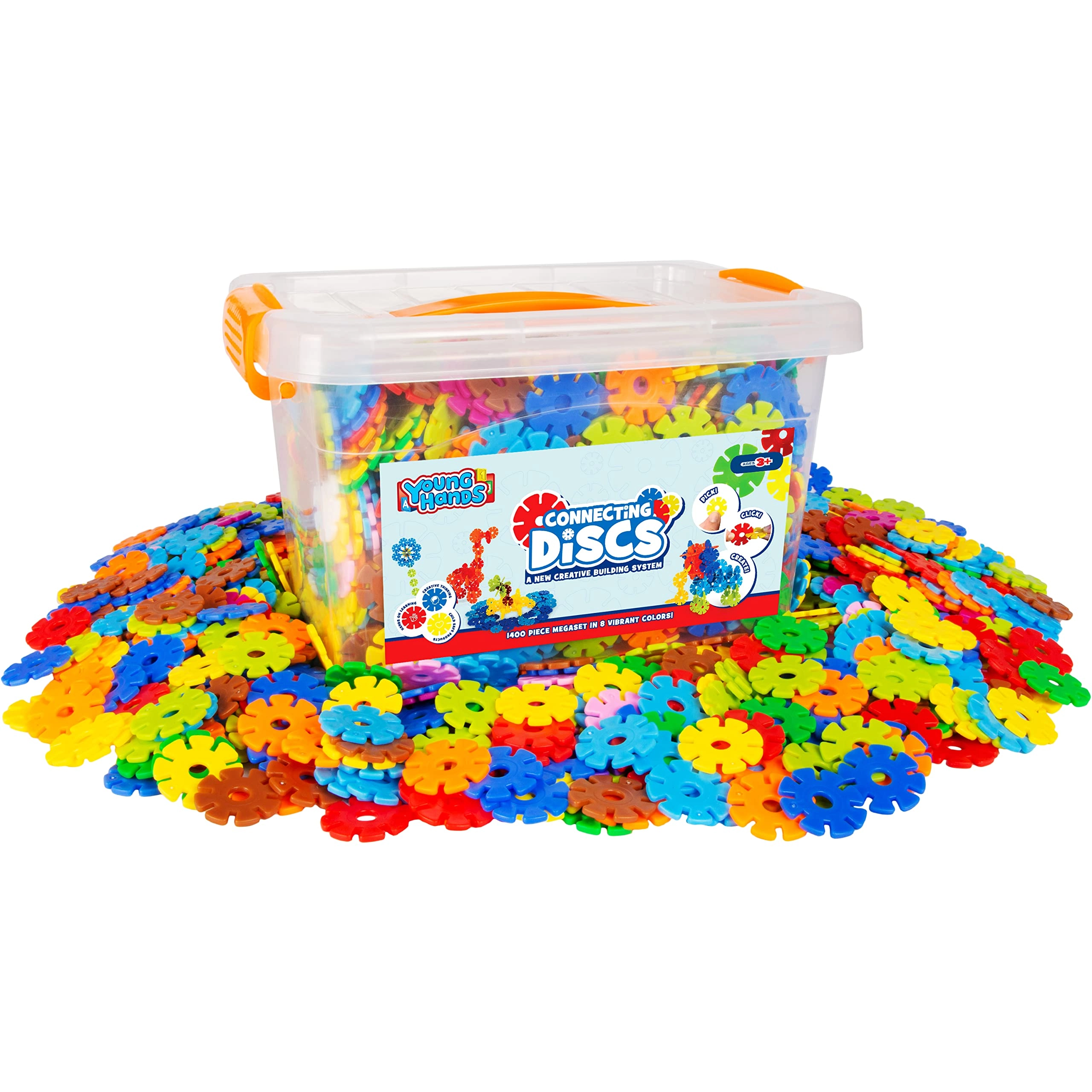 Creative Kids Connecting Discs - Animals 600 pcs