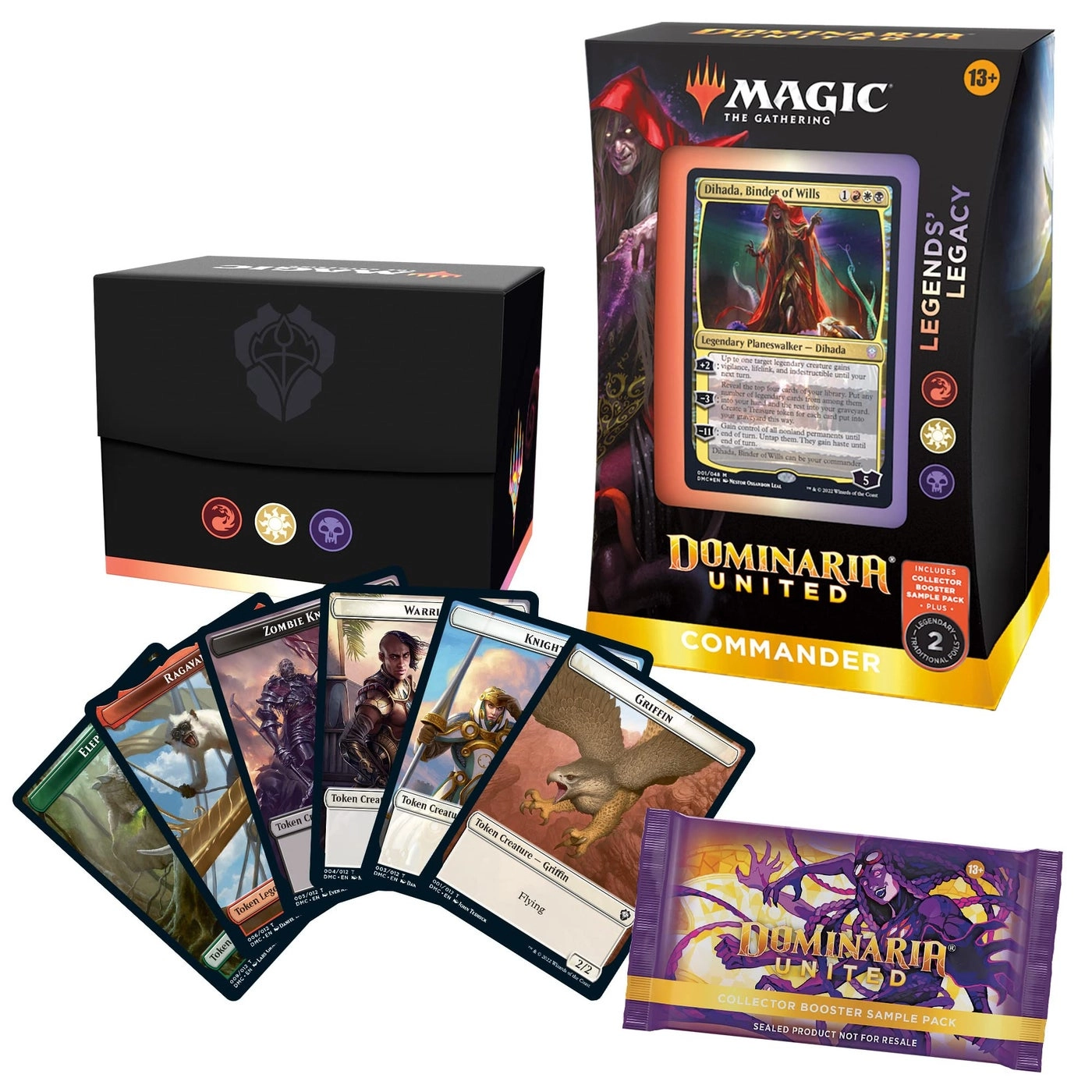 Dominaria United Commander Deck - 100 pcs + Collector Booster Sample Pack - 2 pcs