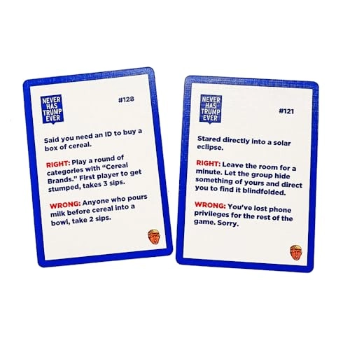 Never Have I Ever: Trump Edition - Card Game