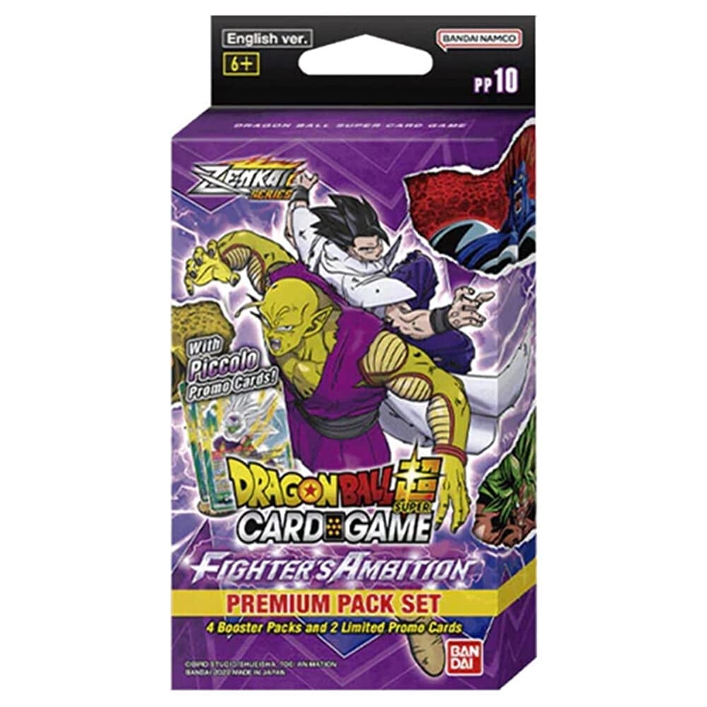 BANDAI NAMCO Entertainment Dragon Ball Super TCG: ZENKAI Series 02 Fighter’S Ambition Premium Pack Set [PP10] - 2pcs