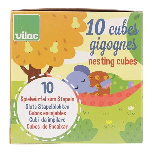 First Age Toy Nesting Cubes Melusine - 24 months and up 10 pieces