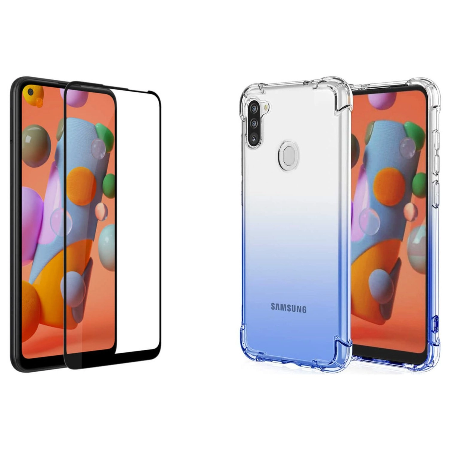 glassology 5D Tempered Glass Screen Protector for Galaxy A11