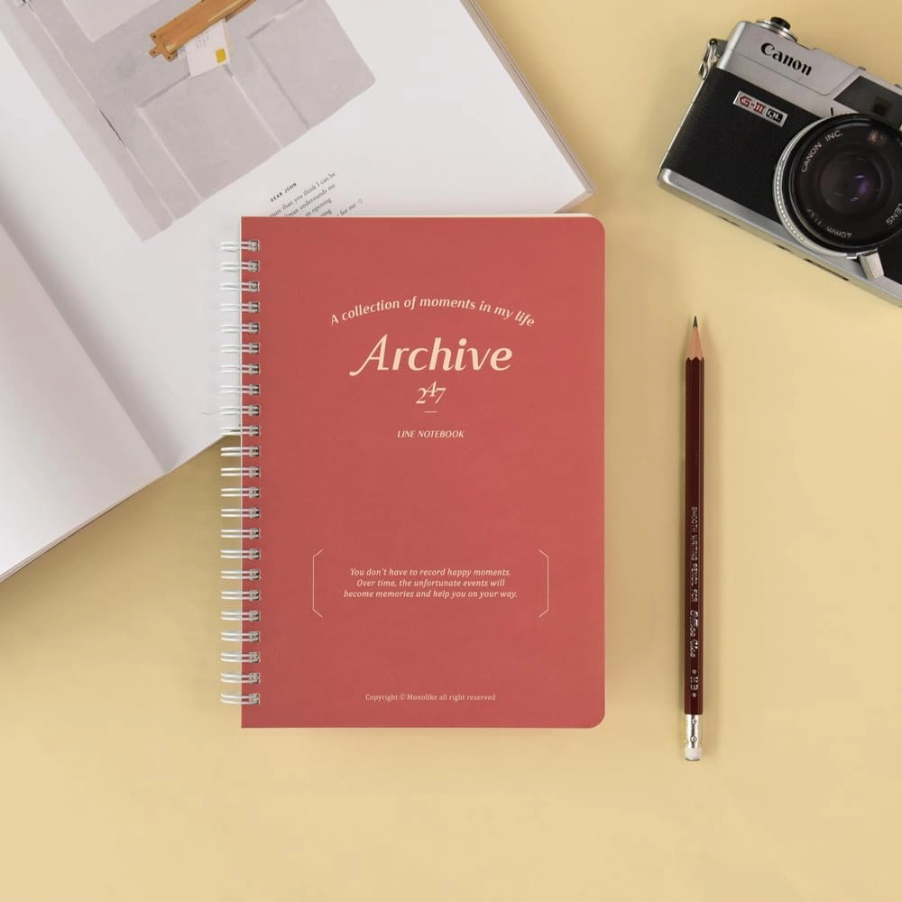 Archive A5 Spiral - Lined 98 Pages