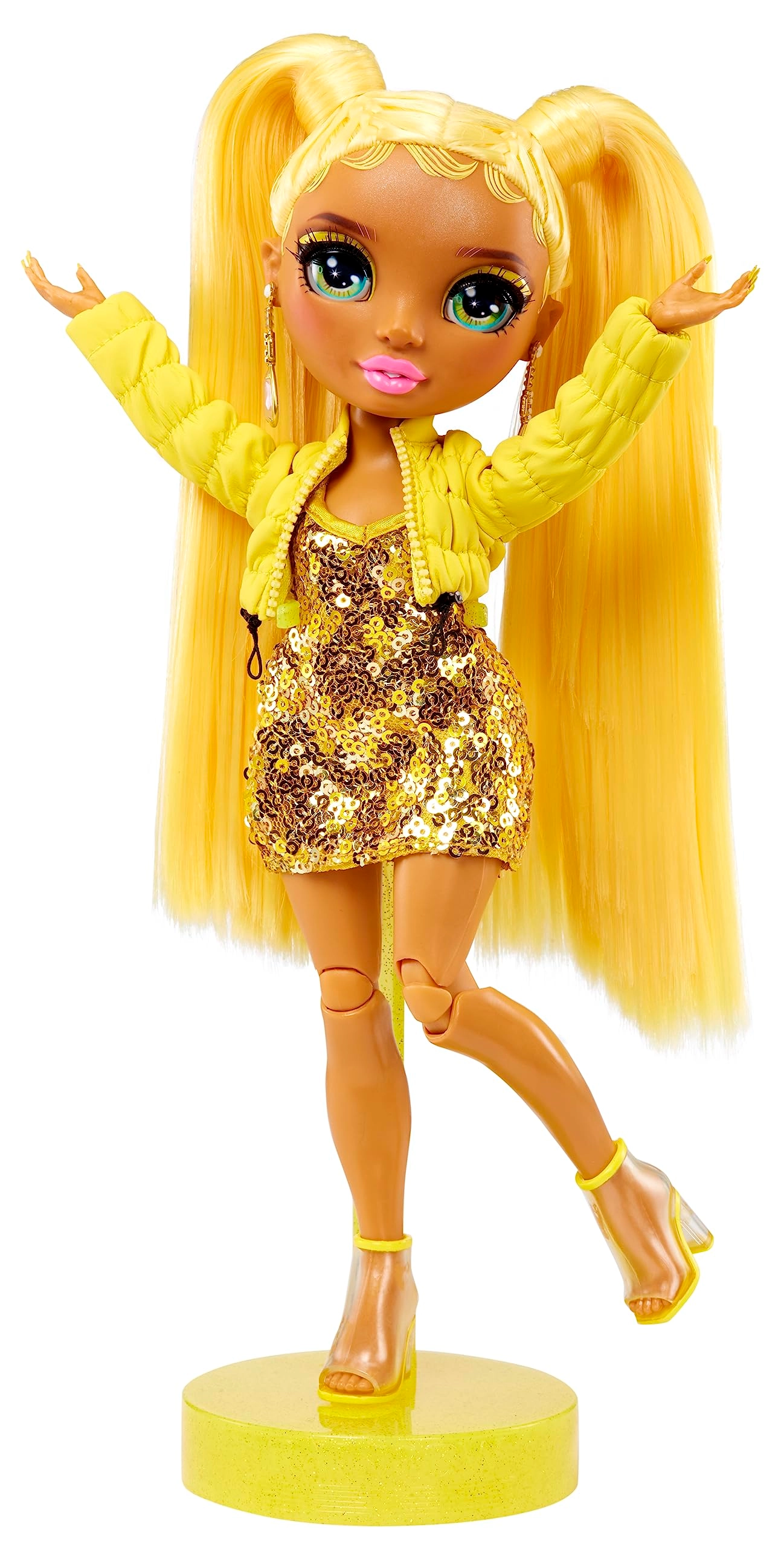 Sunny Madison Fashion Doll - 11” Yellow Playset