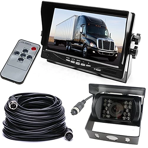 Rearview Camera - Night Vision + 7" TFT LCD Monitor - 800x480