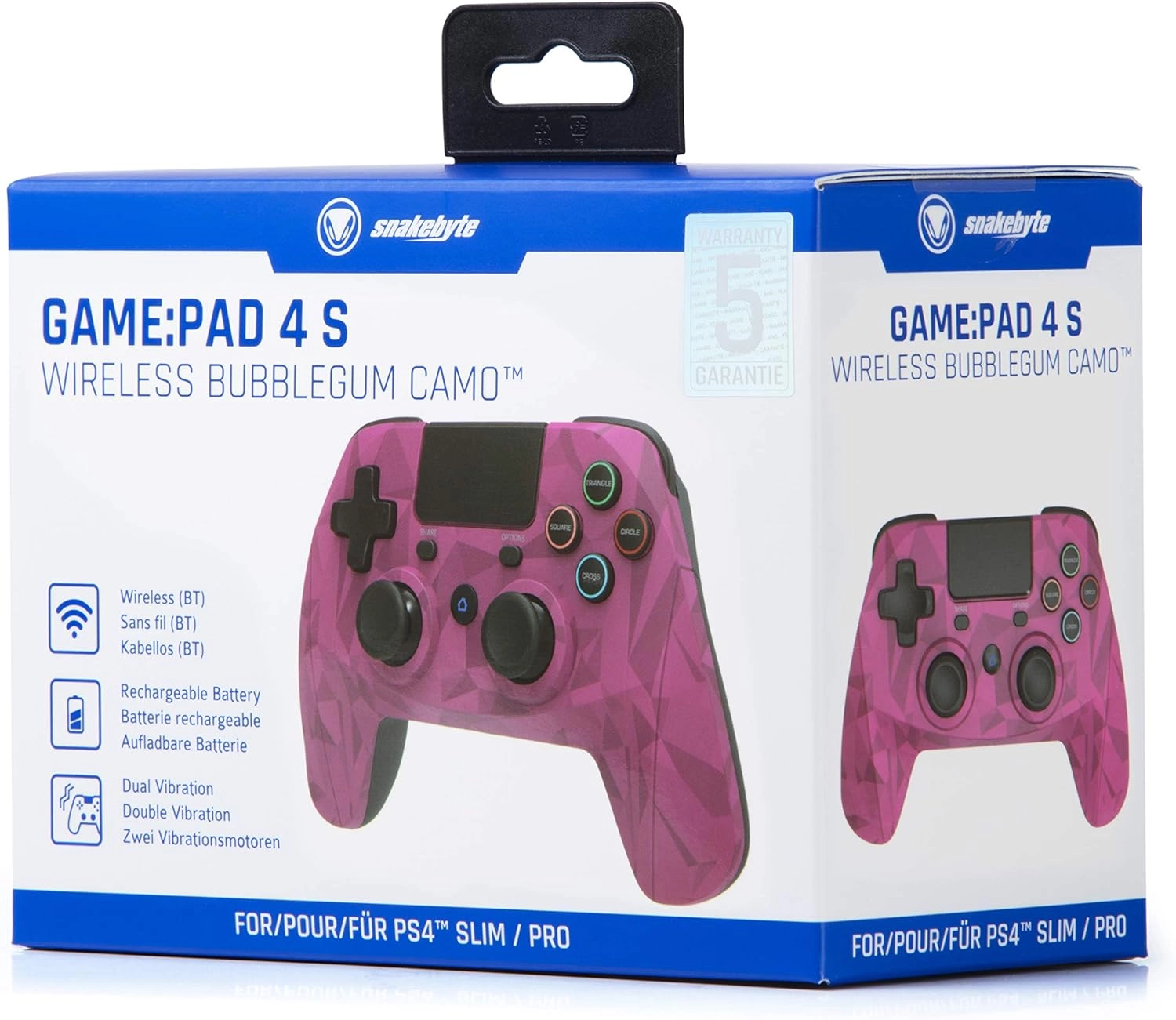 GAME: PAD 4S - BUBBLEGUM CAMO PS4