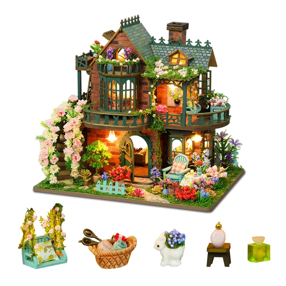 XuanHouse Forest Series Miniature Dollhouse - Fairy Garden 1:24