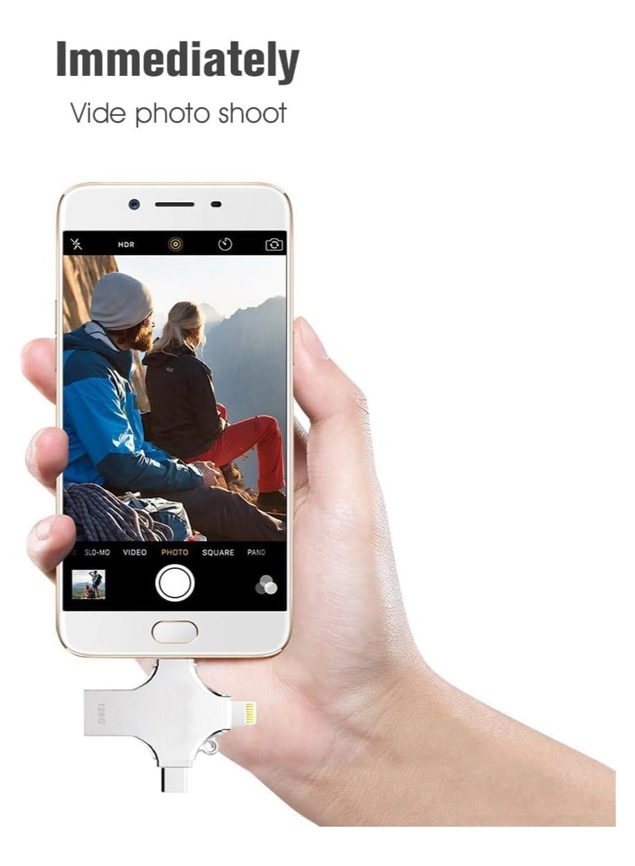 4 in 1 Flash Drive - Type-C Micro USB iPhone 256GB