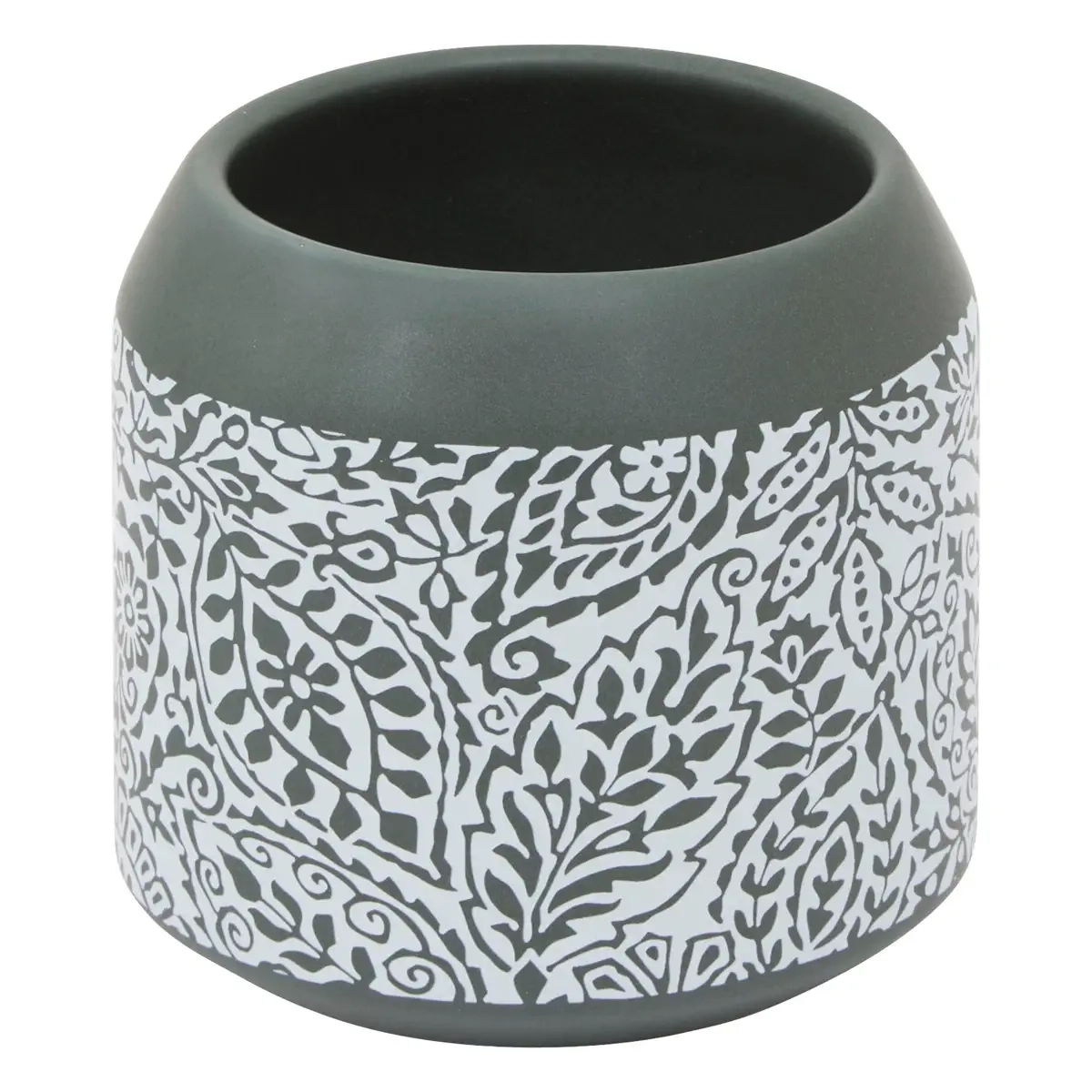 5Five Arboria Ceramic Toothbrush Holder - Green Dia. 9 x 9 cm