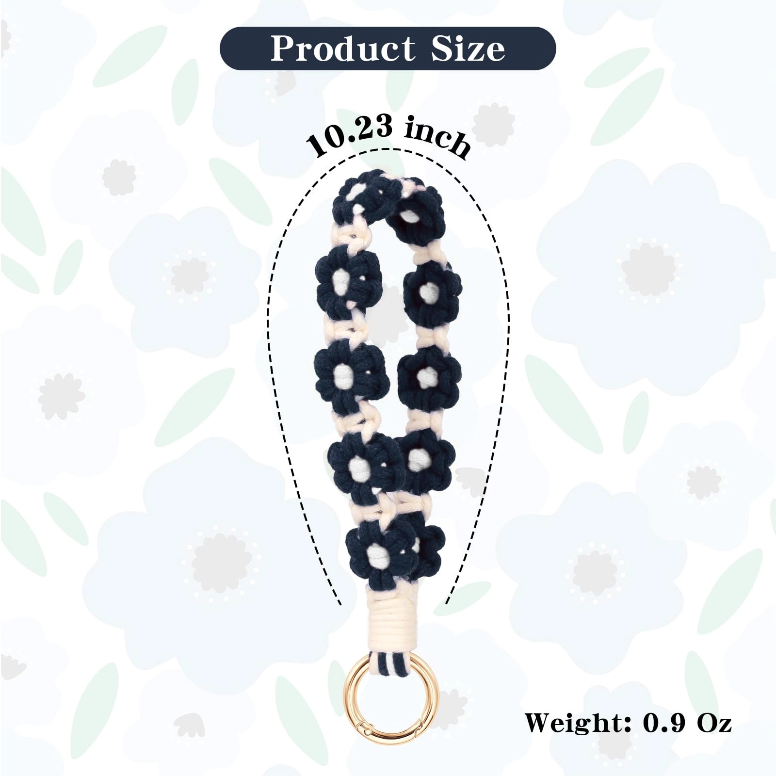 Boho Macrame Keychain - Car