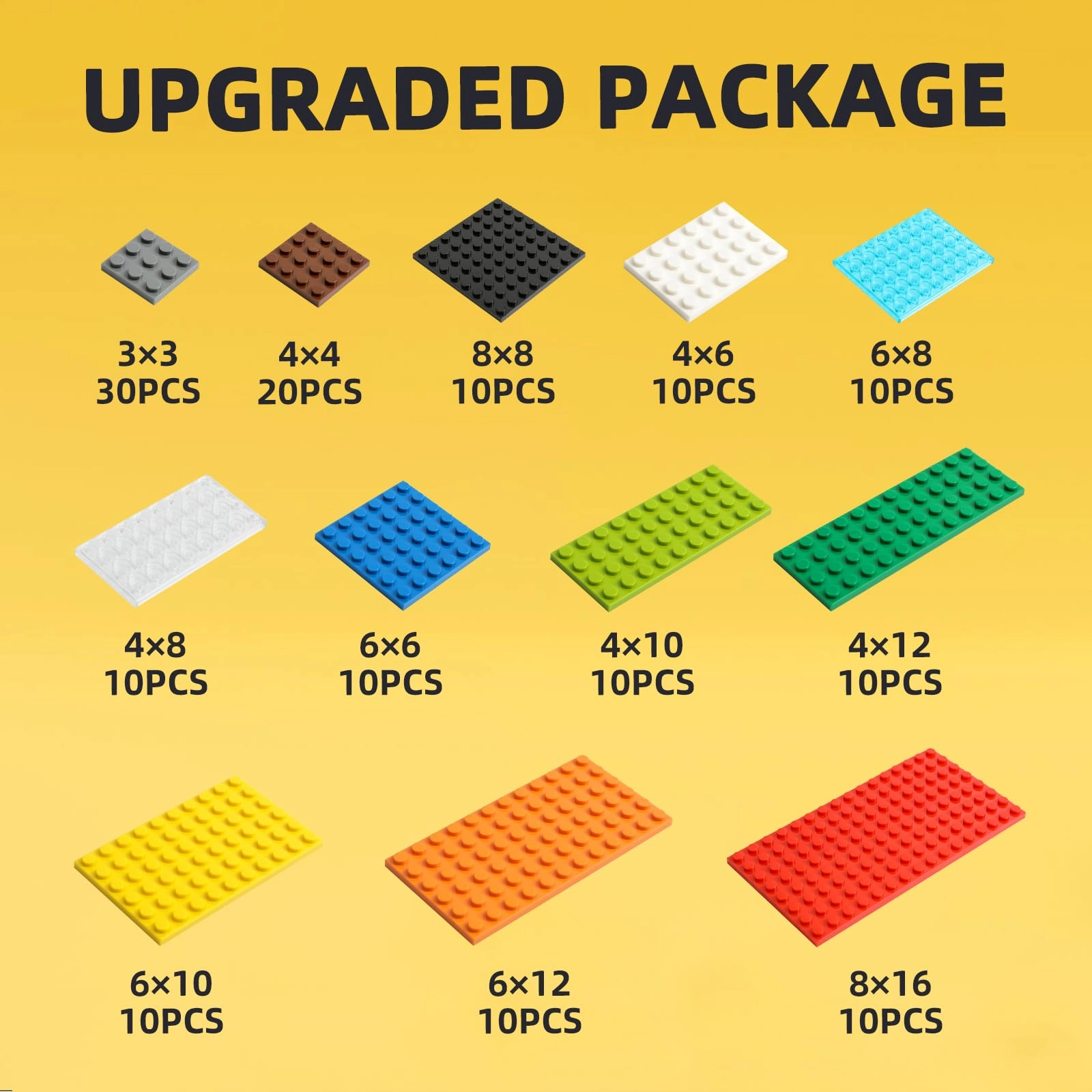 Small Building Plates - Small Flat Baseplates 150 pcs