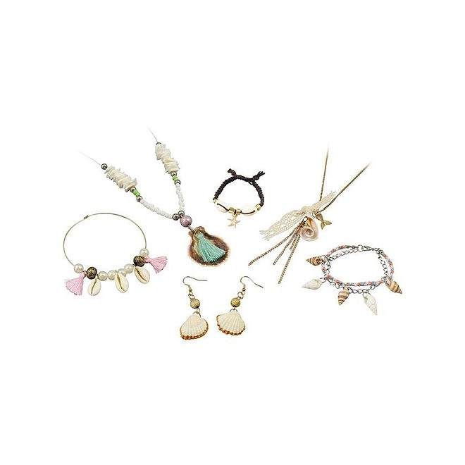 Buki France Shell Jewellery - 53 Pieces Multicolor