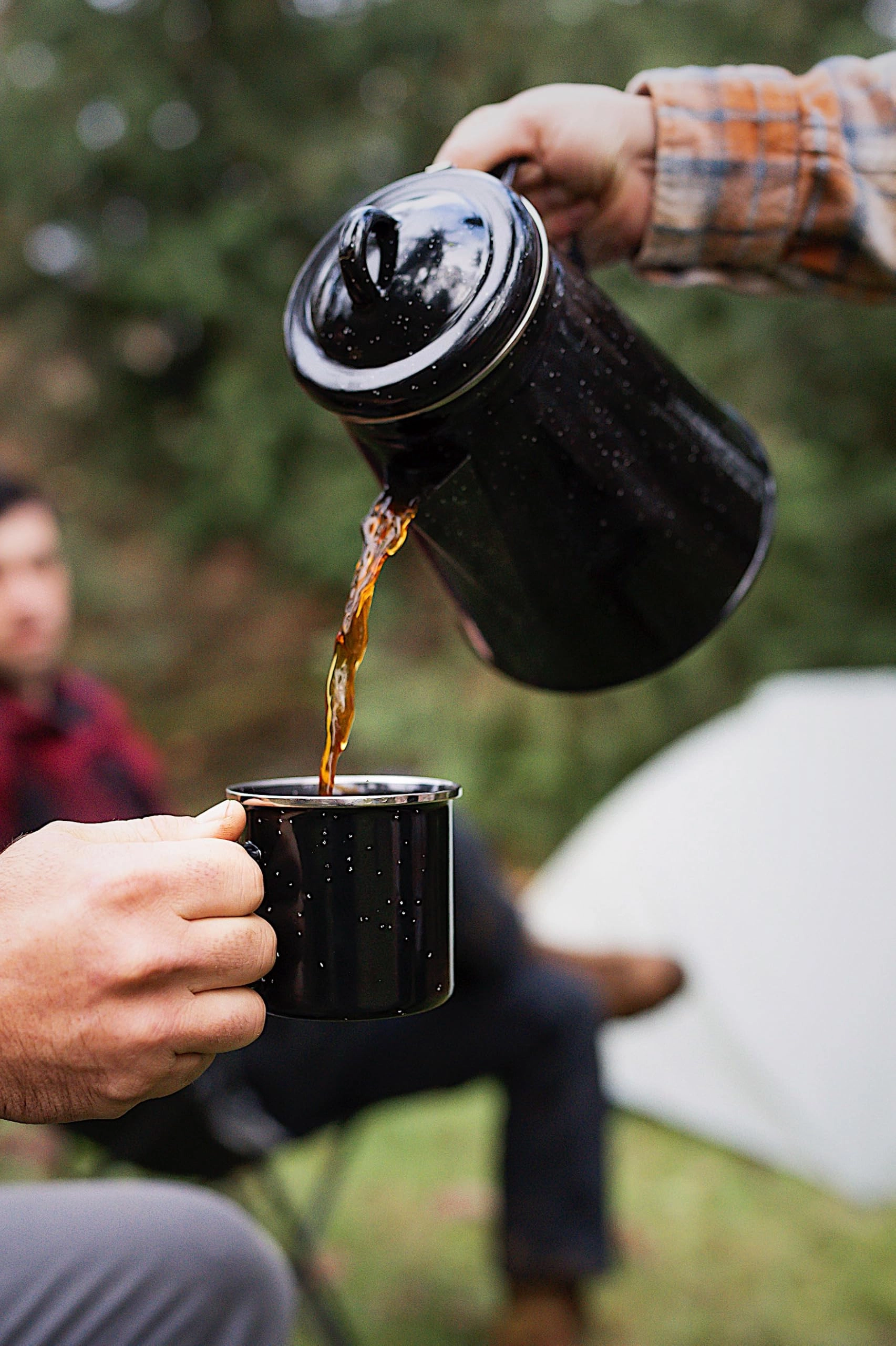 Enamel Percolator Coffee Pot