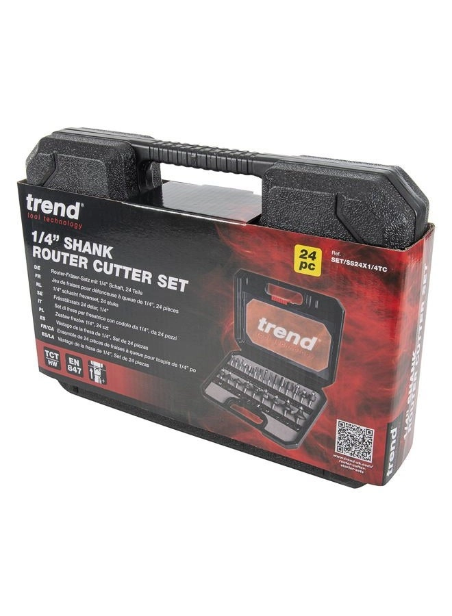 Router Bit Starter Set - 14 Inch 24 Piece