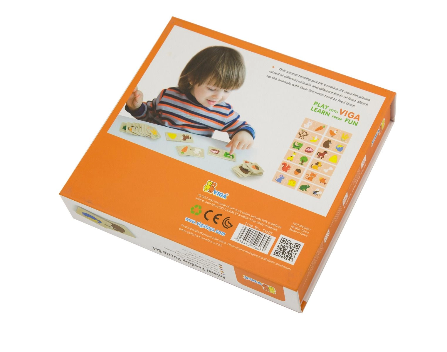 Animal Feeding Mix & Match Puzzle - 2 years & above 12 pieces