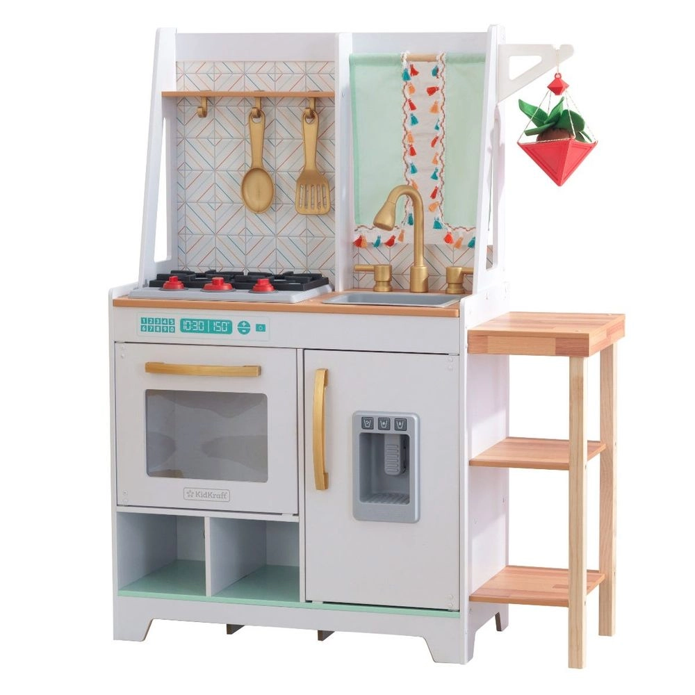 KidKraft Boho Bungalow Wooden Play Kitchen - 7 pcs (KK53428)