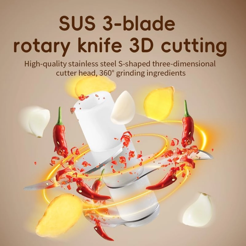 Electric Garlic Chopper - 250ML USB