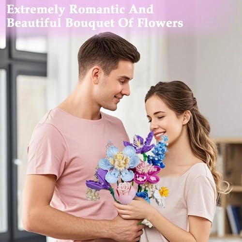 Flower Bouquet Building Set - Artificial Flowers Colorful