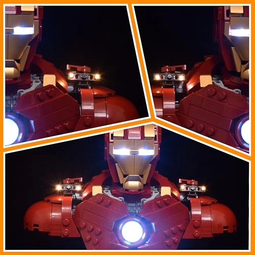 LED Kit for Iron Man MK4 Bust - Touch Switch Lighting Only